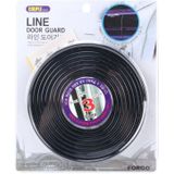 5.6m auto decoratieve strook Rubber Chrome decoratie Strip deur afdichting venster Seal (zwart)