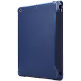 Voor iPad 10.2 Airbag Horizontale Flip Lederen Behuizing met drievoudige houder & penhouder(donkerblauw)