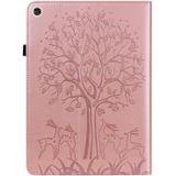 Voor Huawei MatePad T 10S 10.1 Inch / T 10 9.7 Inch Tree & Deer patroon geperst afdrukken lederen tablet case