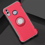 Magnetische 360 graden rotatie ring houder armor beschermhoes voor Huawei Honor 10 Lite (rood)