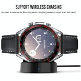 Voor Samsung Galaxy Watch 3 41mm Smart Watch Steel Bezel Ring  E-versie (Zwarte Ring Rode Letter)