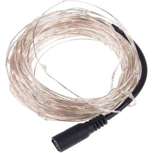 10m 12V 6W 500LM zilver draad String licht  geel licht  SMD-0603 Festival Ledlamp / decoratie Light Strip