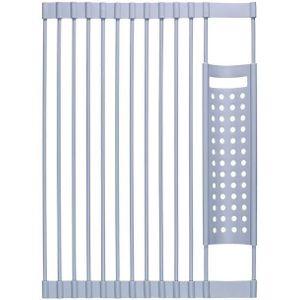 43 x 33cm Grijze keuken Siliconen Drain Rack Sink Drain Rack