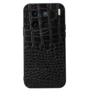 Voor vivo X90 Pro Crocodile Texture echt lederen telefoonhoesje