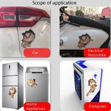 4 Stks Stijl 3 Kleine 3D Stereo Cat Car Sticker Auto Lichaam Krassen en Occlusion Stickers