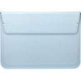 Universeel Envelop stijl zacht PU Leren Hoesje voor 11.6 inch Laptop of Tablet  Afmetingen: 32.5 x 21.5 x 1 cm (blauw)