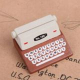 5 PC'S creatieve koffie Vintage houten Typewriter fotokaart Desk Messege memo houder stand kaarthouder (koffie)