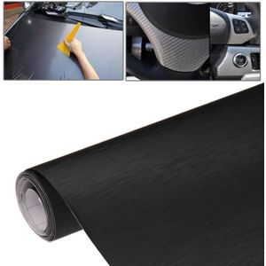 Beschermende decoratie auto 3D Carbon Fiber PVC sticker  grootte: 152cm (L) x 50cm (W)  zwart (zwart)