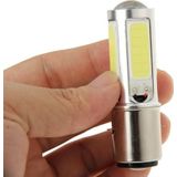 BA20D 6W White 250LM 5 LED COB auto Stop remlicht Front achterzijde Turn Signal Lights voor motorfiets / voertuigen  DC 12V