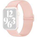 Elasticiteit Siliconen Vervanging Strap Watchband voor Apple Watch Series 6 & SE & 5 & 4 40 MM / 3 & 2 & 1 38mm (Pink)