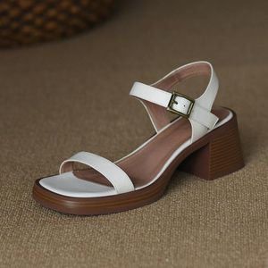 Zomer plateau halfhoge open teen sandalen  maat: 34