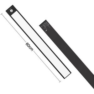 60cm originele Xiaomi YEELIGHT LED Smart Human Motion Sensor Light Bar oplaadbare garderobe kabinet gang wandlampen (zwart)