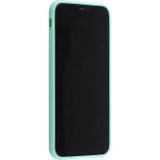 Schokbestendige PC + TPU beschermhoes met polsbandje & houder voor iPhone SE 2020 / 8 / 7(MintGroen)