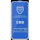 9H 10D volledig scherm gehard glas screen protector voor iPhone X / XS / 11 Pro (wit)