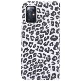 Voor Galaxy S20 Leopard Pattern Horizontal Flip Leather Case met Holder & Card Slots(Wit)