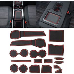 Auto water Cup poort slot matten plastic rode anti-slip interieur deur pad voor Nissan X-Trail 2013-2016