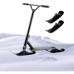 2 PCS Kinderen schaatsen Scooter Sled Ski Voertuig Accessoires Dual-Purpose Ski Vehicle Tweewielige Outdoor Equipment