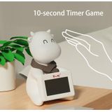 Calf Multi-function Bedside Wekker Wake-up Night Light Ten Seconds Challenge Game Timer (Wit)