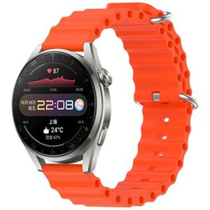 Voor Huawei Watch 3 Pro 22mm Ocean Style siliconen effen kleur horlogeband