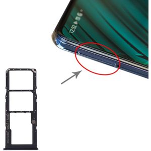 SIM-kaartlade + SIM-kaartlade + Micro SD-kaartlade voor Samsung Galaxy A51 / Galaxy A71(Zwart)