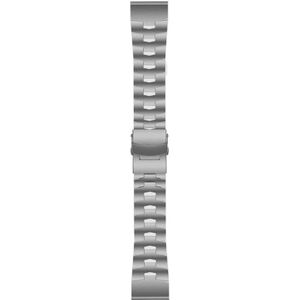 Voor Garmin Fenix 7 Sapphire Solar 22 mm titaniumlegering horlogeband met snelsluiting