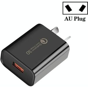 CA-25 QC3.0 USB 3A Snelle oplader voor mobiele telefoon  AU-plug