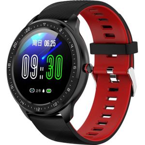 Z06 Fashion Smart Sports Watch  1 3 inch Full Touch Screen  5 wijzerplaten veranderen  IP67 Waterdicht  Ondersteuning Hartslag / Bloeddruk monitoring / Slaap monitoring / Sedentaire Herinnering (Zwart Rood)