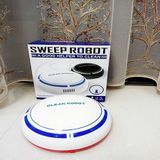 2 in 1 oplaadbare vloer vegen robot Dust catcher intelligente auto-inductie vloer vegen robot stofzuiger (zwart)