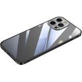 Metalen frame HD transparant telefoonhoesje voor iPhone 14