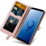 Voor Samsung Galaxy S9 Life of Tree Embossing Pattern Horizontale Flip Lederen Case met Holder & Card Slot & Wallet & Photo Frame & Lanyard(Rose Gold)