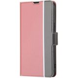 For OnePlus Ace Racing Twill Texture Side Button Leather Phone Case(Pink)