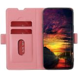 For OnePlus Ace Racing Twill Texture Side Button Leather Phone Case(Pink)