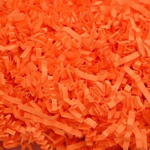 60g RF1101-20 Raffiti Filler papier gras versnipperd verfrommeld bruiloft decoraties partij Gift Box Filling(Orange)