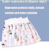 Baby water-proof en lek-proof doek luiers kinderen wasbare katoenen doek bed-bevochtiging rok broek  kleur: L (Kleurrijke Bunny)