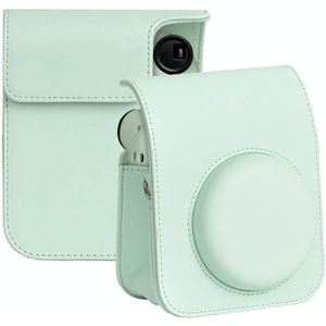 Voor FUJIFILM instax mini 12 Full Body Leather Case Cameratas met riem