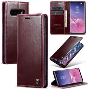 Voor Samsung Galaxy S10 CaseMe 003 Crazy Horse textuur lederen telefoonhoes