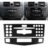 Auto Carbon Fiber Center console panel decoratieve sticker voor Mercedes-Benz W204 C klasse 2007-2010