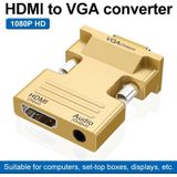 HDMI vrouw naar VGA Male met audio -adapter Computer Monitor TV Projector Converter
