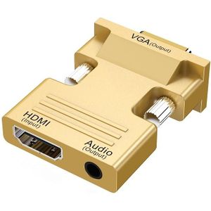 HDMI vrouw naar VGA Male met audio -adapter Computer Monitor TV Projector Converter