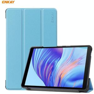 Enkay PU Lederen + Plastic behuizing met drie-vouwbare houder voor Huawei MatePad T8 / Honor Tablet X7