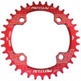 MOTSUV ronde smalle brede Chainring MTB fiets 104BCD tand plaat onderdelen schijf 36T (rood)