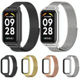 Voor Redmi Band 2 Mijobs metalen omhulsel + Milan magnetische metalen horlogeband (rosgoud)