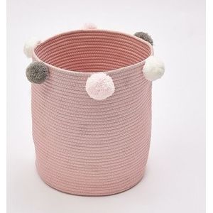 Huishoudelijke speelgoed opslag mand vuile kleren opbergdoos (roze)