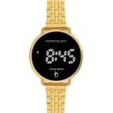 SANDA 8011 Touch Screen LED Digital Display Round Dial Electronic Watch for Men(Gold)
