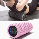 EVA elektrische spier relaxer Yoga Massage Vibratie Foam Roller  Visgraat Vibratie USB (Mermaish Pink)