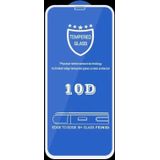 9H 10D volledig scherm gehard glas screen protector voor iPhone XS Max / 11 Pro Max (wit)