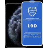 9H 10D volledig scherm gehard glas screen protector voor iPhone XS Max / 11 Pro Max (wit)