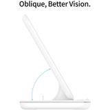 Z5 QI verticale magnetische draadloze oplader voor mobiele telefoons & Apple horloges & AirPods/Xiaomi Redmi AirDots  met touch ring licht (zwart)