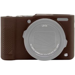 PULUZ Soft Silicon Protective Case voor Panasonic Lumix LX10 (Koffie)