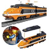 City Train Series Geassembleerd bouwstenen Simulatie elektrische trein puzzel speelgoed(98223)